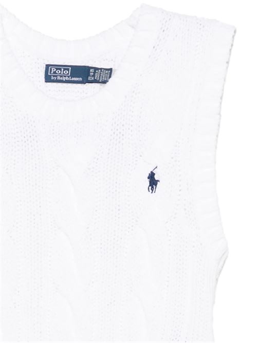 White crew neck gilet POLO RALPH LAUREN | 211959295001